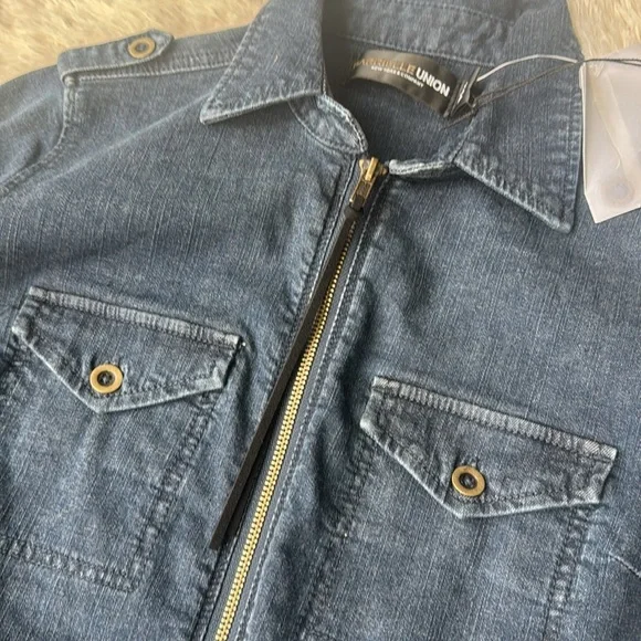 New York & Company Denim Jumpsuit Size XS - Picture 6 of 7